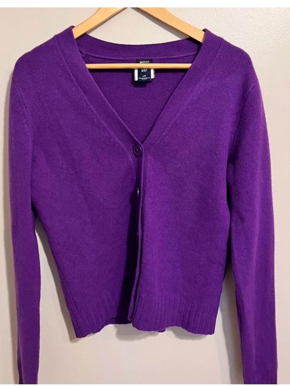 Purple Lambswool Sweater - Soft Knit